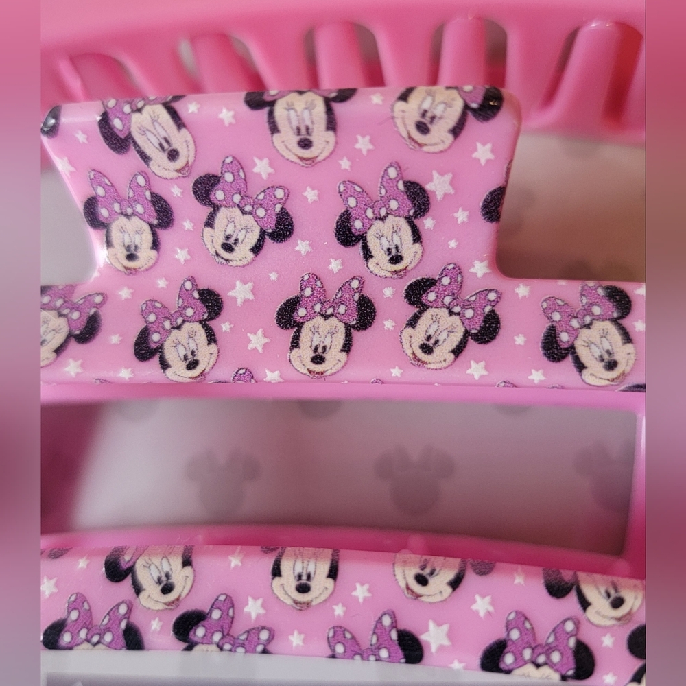 NWT! Disney Minnie Mouse Large Hair clip Set Claw Clip Jaw Clip - Picture 6 of 7